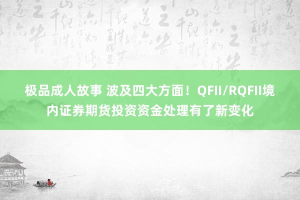 极品成人故事 波及四大方面！QFII/RQFII境内证券期货投资资金处理有了新变化