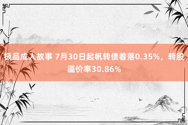 极品成人故事 7月30日起帆转债着落0.35%，转股溢价率30.86%